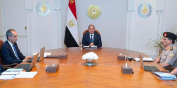 الرئيس السيسي خلال الاجتماع