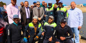 الفريق أسامة ربيع بشركة الاستزراع المائي