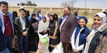 جولة تفقدية لنائب وزير الزراعة ووفد الإيفاد لمشروعات الاستثمارات الزراعية المستدامة بالمنيا