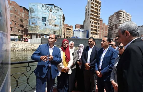 رئيس الوزراء يتفقد أعمال تطوير كورنيش ترعة القاصد بطنطا والانتهاء منه مايو 2026