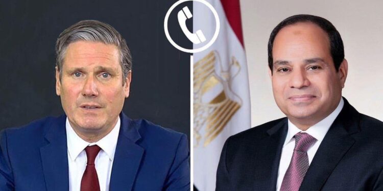 الرئيس السيسي يبحث مع رئيس وزراء بريطانيا سبل تعزيز التعاون الاقتصادي