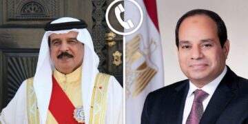 الرئيس السيسي يتلقى اتصالًا من ملك البحرين لتهنئته بعيد الأضحى